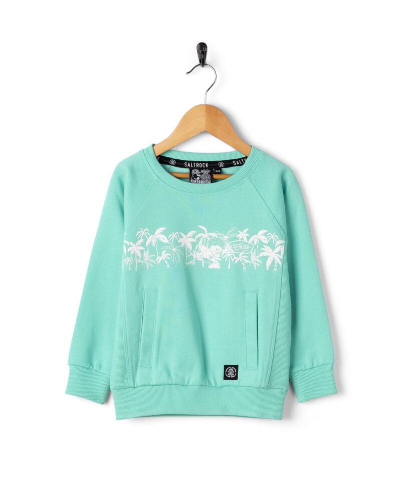 Altzio Kids’ Turquoise Palm Graphic Sweatshirt