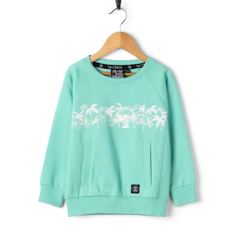 Altzio Kids’ Turquoise Palm Graphic Sweatshirt
