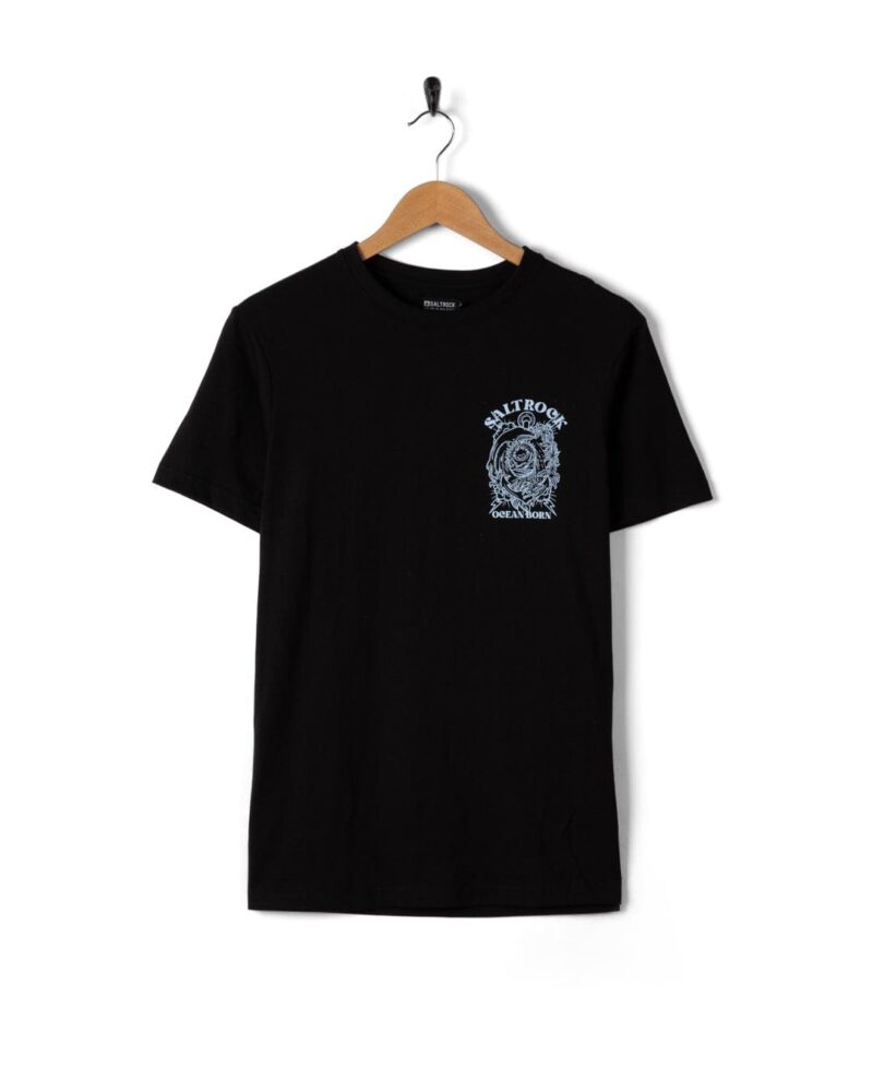 Altzio Men’s Black Graphic Cotton T-Shirt - Image 7