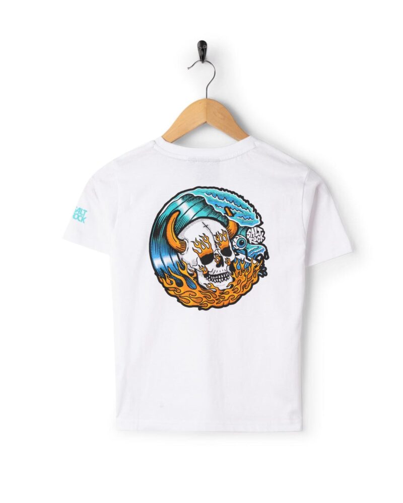 Altzio Kids’ White Watercolor Graphic T-Shirt