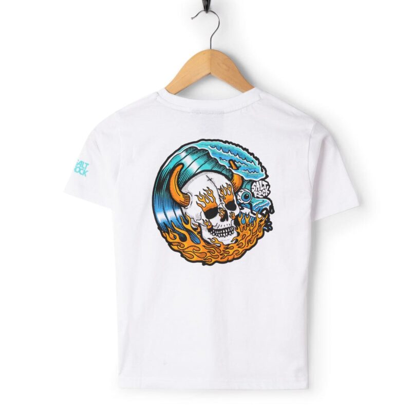 Altzio Kids’ White Watercolor Graphic T-Shirt