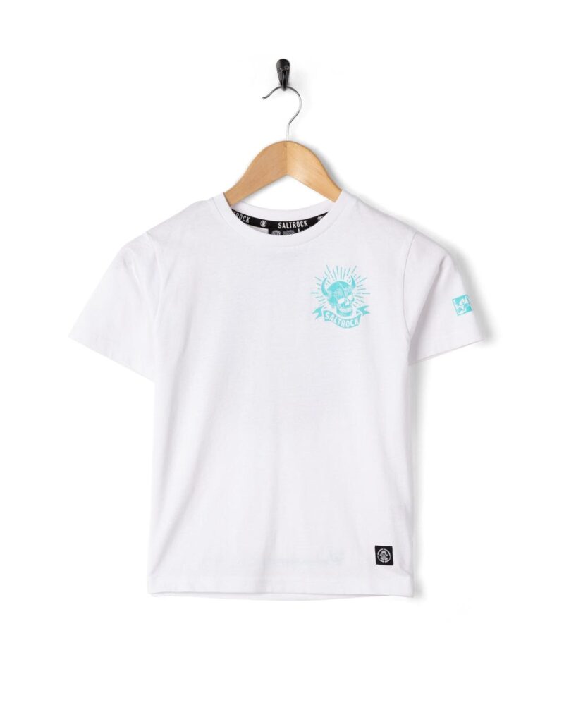 Altzio Kids’ White Watercolor Graphic T-Shirt - Image 2
