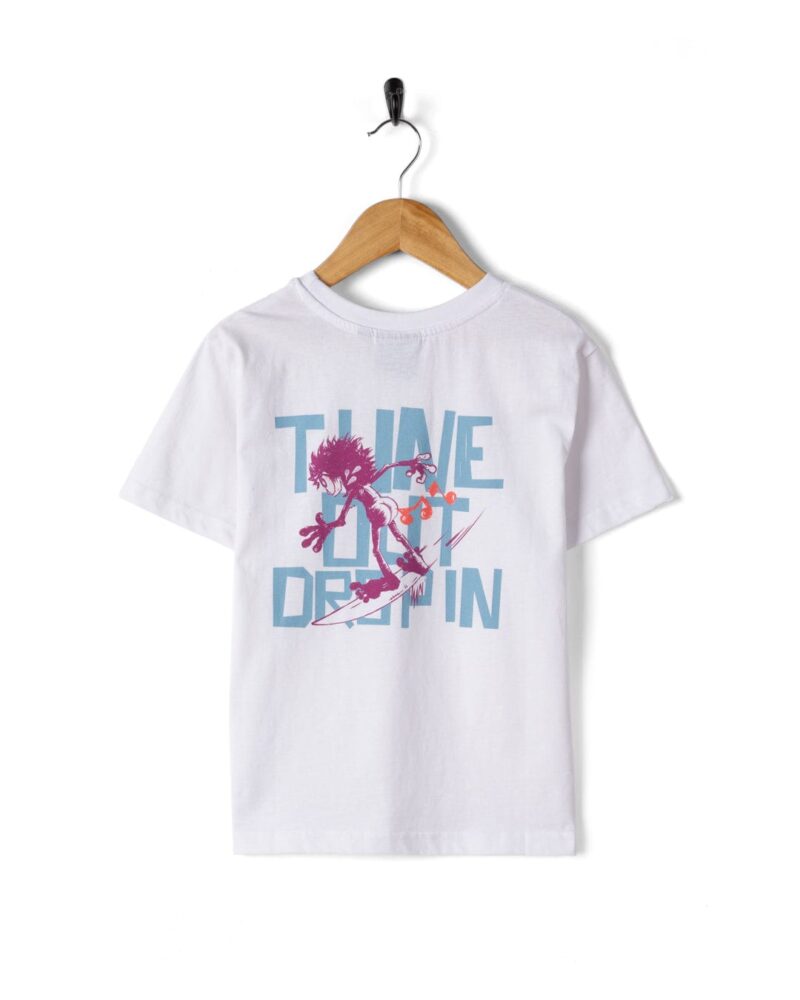 Altzio Kids’ White Graphic Cotton T-Shirt