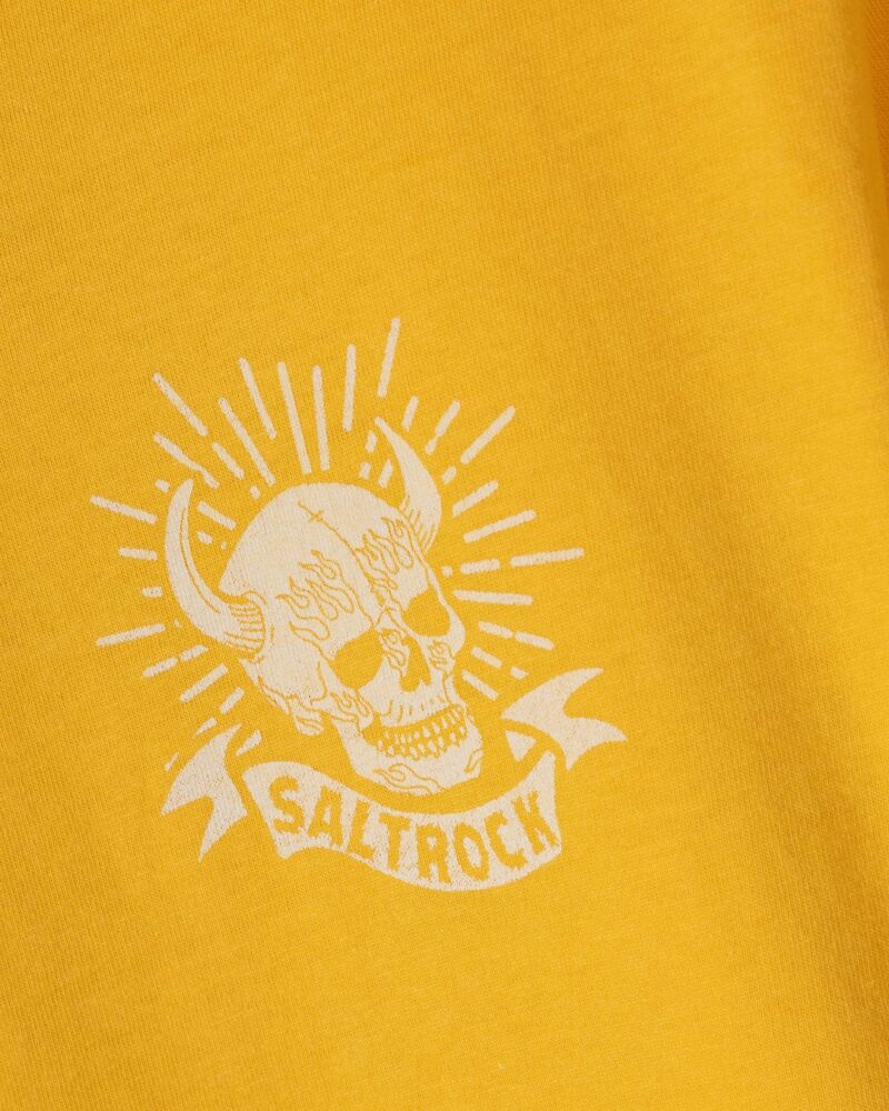 Altzio Men’s Yellow Watercolor Graphic T-Shirt - Image 8
