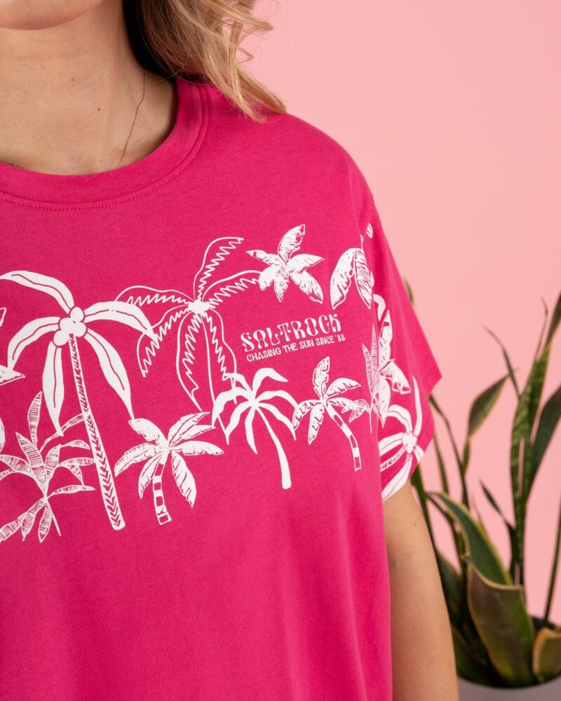 Altzio Women’s Pink Boxy Cotton T-Shirt - Image 9