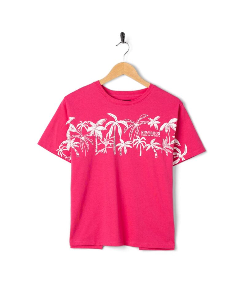 Altzio Women’s Pink Boxy Cotton T-Shirt - Image 2