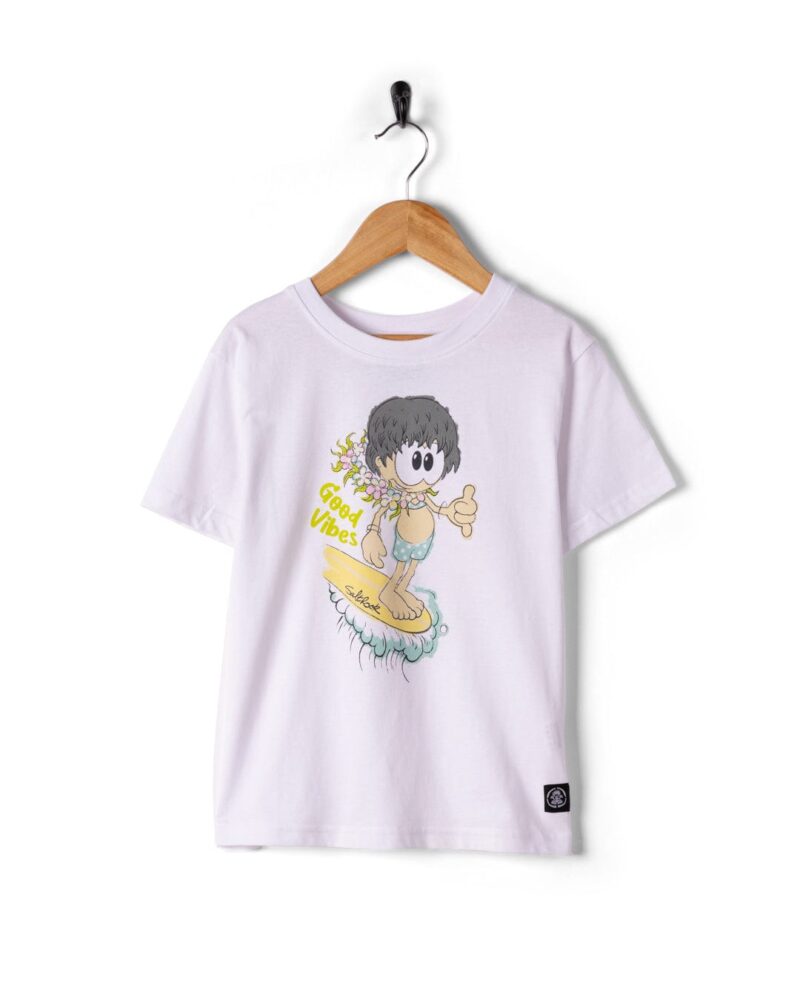 Altzio Kids’ White Waikiki Graphic T-Shirt