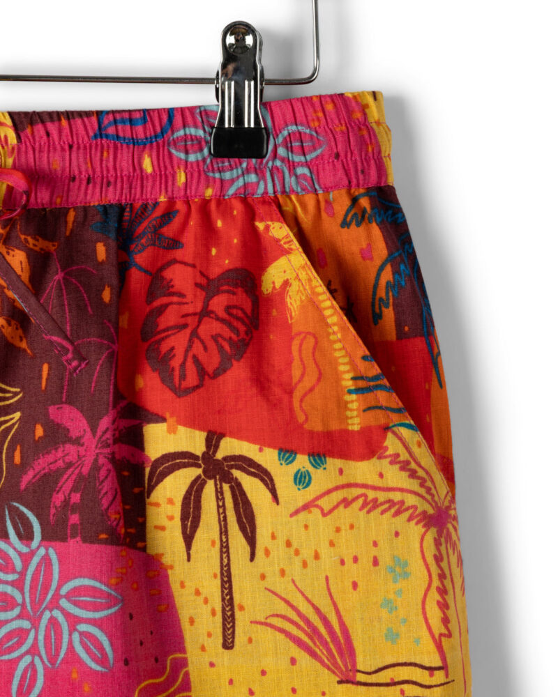Altzio Women’s Multi-Color Palm Print Shorts - Image 7